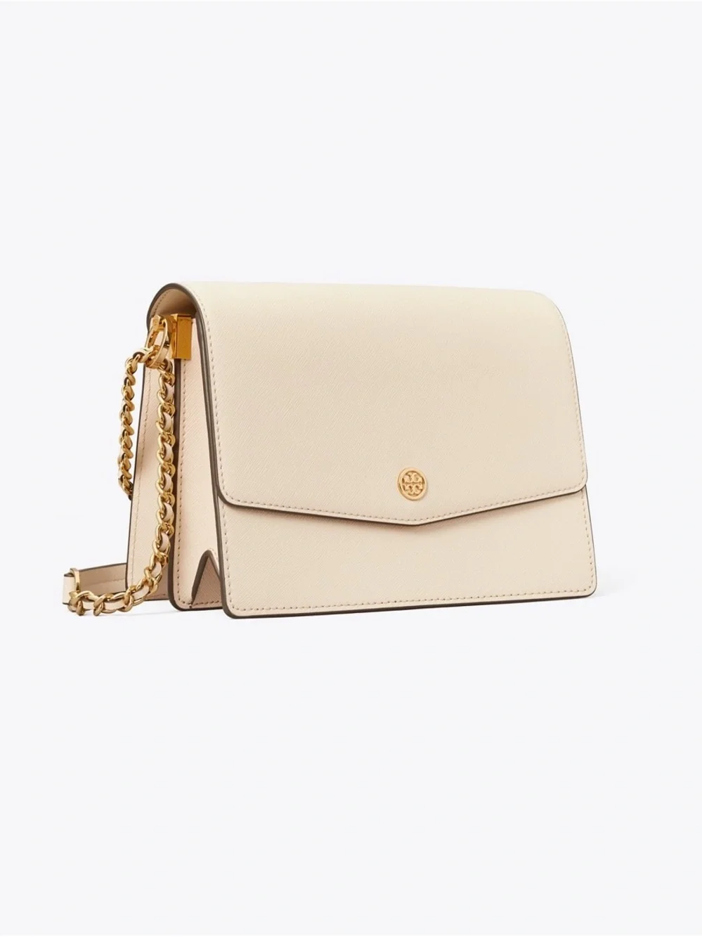 Tory Burch -  Robinson Small Chain Shoulder Bag in Cream